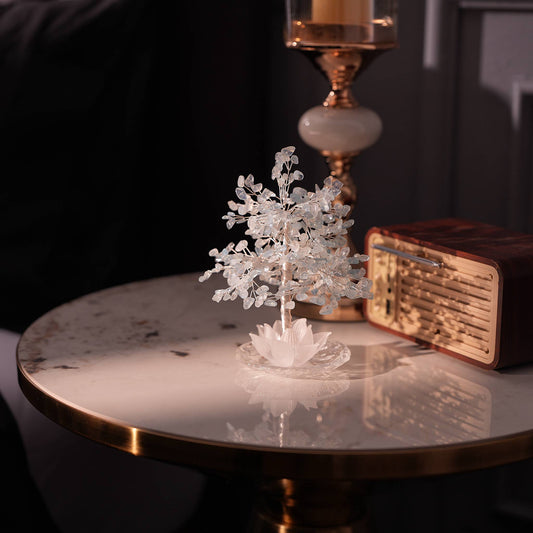 Aquamarine Lotus Feng Shui Tree – Peace & Clarity