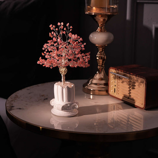 Bold Heart Aries Rhodochrosite Tree