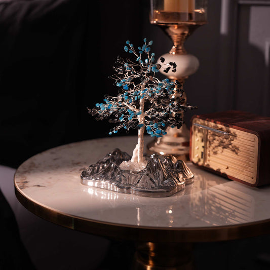 Healing Amplifier Tree – Black Obsidian & Blue Goldstone