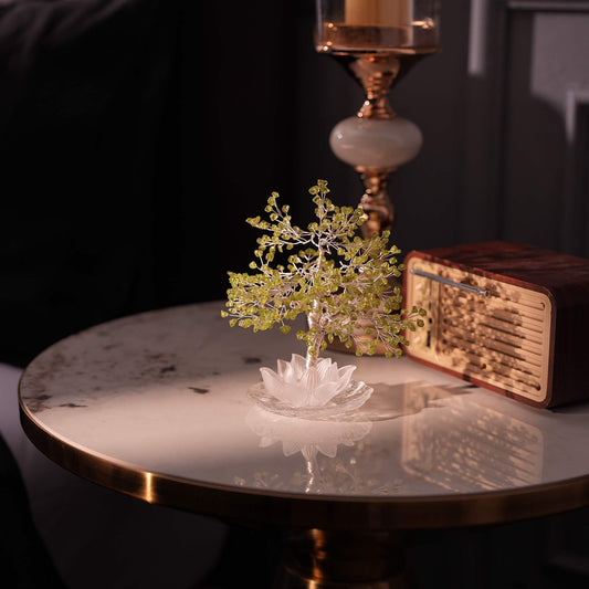 Prosperity Olivine Lotus Feng Shui Tree – Abundance & Success