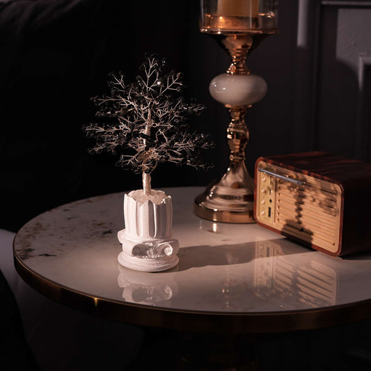 Mystic Shield Scorpio Obsidian Tree