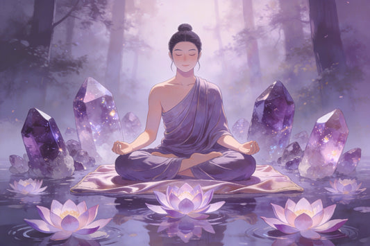 The Best Crystals for Anxiety and Stress in 2026: Why the Amethyst Lotus Tree is a Workspace Essential