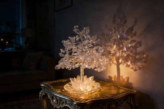 Shadow & Light: Styling Your Crystal Trees for Nighttime Ambiance