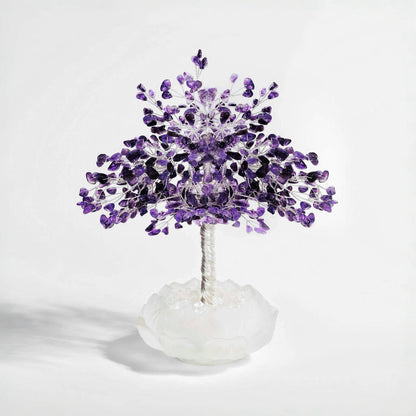 Serenity Amethyst Lotus Feng Shui Tree – Spiritual Awakening & Peace