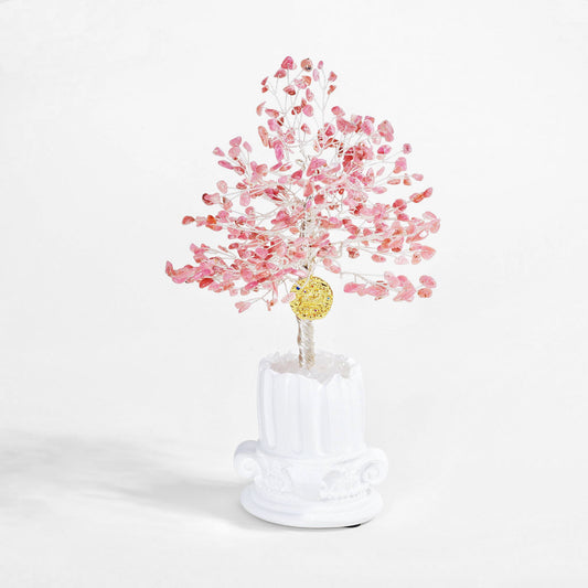 Bold Heart Aries Rhodochrosite Tree