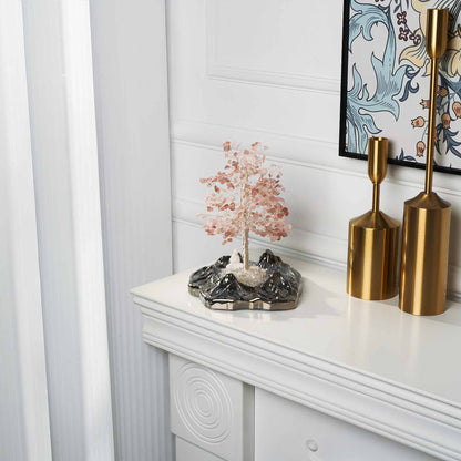 Love Bloom Tree – Rose Quartz & Strawberry Quartz