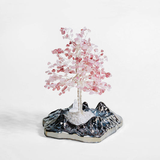 Love Bloom Tree – Rose Quartz & Strawberry Quartz