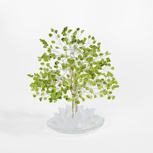 Prosperity Olivine Lotus Feng Shui Tree – Abundance & Success