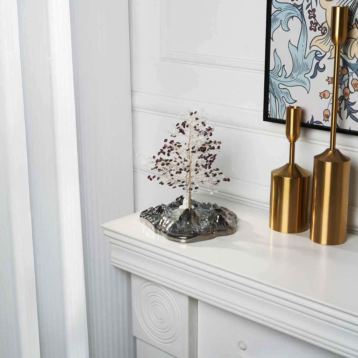 Vital Glow Tree – Clear Quartz & Garnet